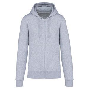 Kariban Mens Eco Friendly Full Zip Hoodie / Oxford Grey